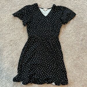 Social Academy black and white polkadot dress. Girls size 14. Super soft